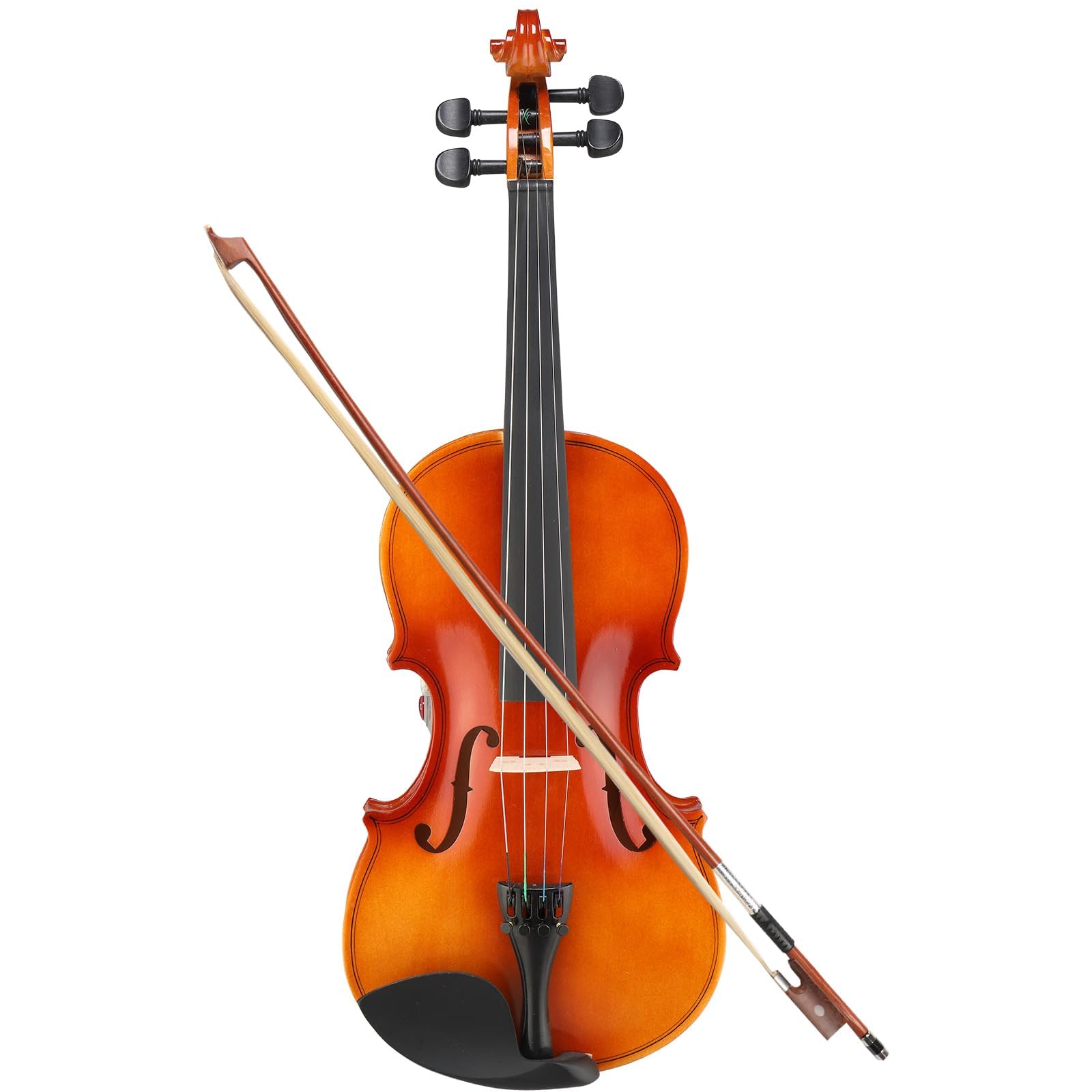4/4 Full Size Beginner Violin, Acoustic Fiddle Set for Adults, Teens, and Students (Age 12+), with Case, Bow, Bridge, and Rosin (Pink)