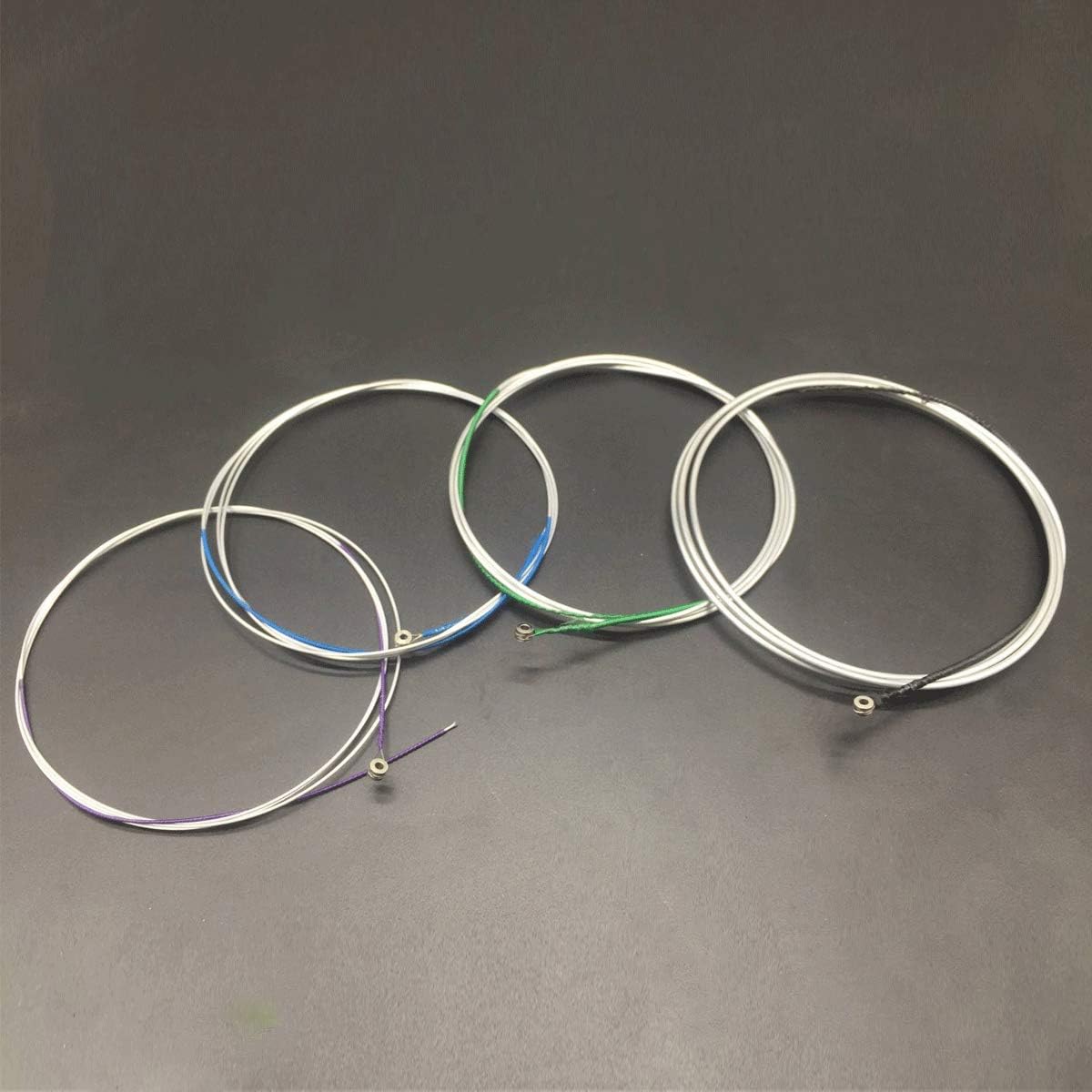 Cello Strings 1 Full Set A-D-G-C Steel Core Aluminum Magnesium Wound for Size 1/4 1/2 3/4 4/4 with 1 Piece Cleaning Cloth for Musical Instrument