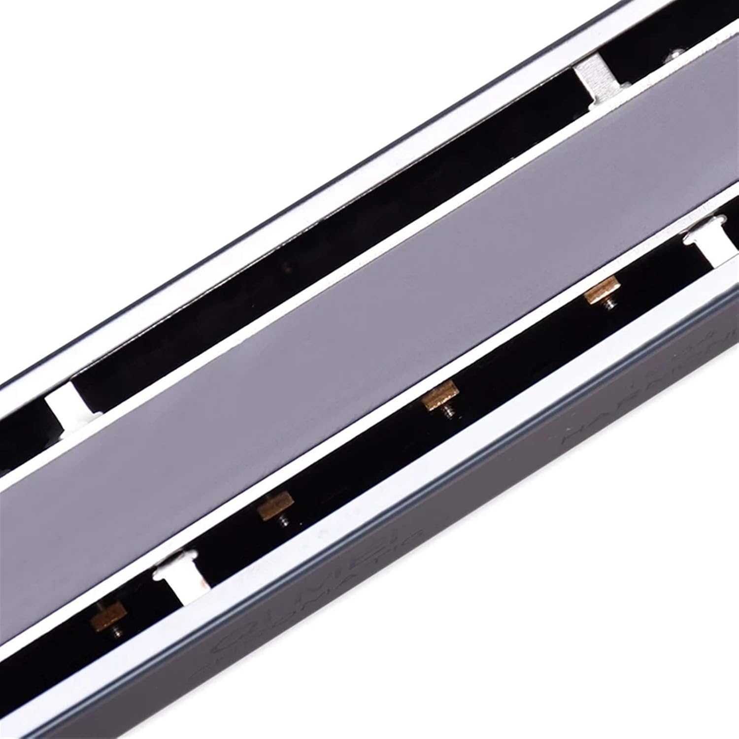Harmonica Harmonica 16 Hole 64 Tone Mouth Organ Key of C Professional Musical Instruments (Gold)