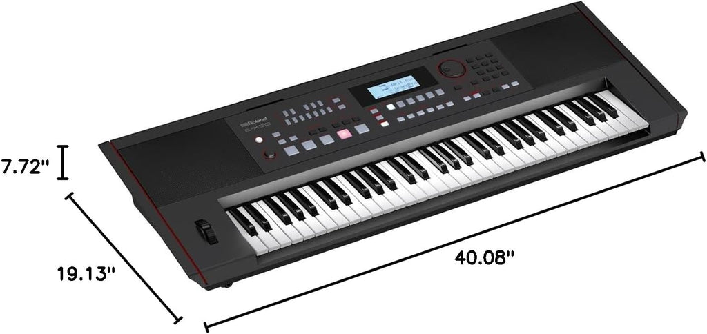 Roland E-X50 Electronic Arranger Keyboard – Easy-to-use | Stereo Speakers | Bluetooth | Professional Roland Sounds | Mic Input | Auto-accompaniment Function