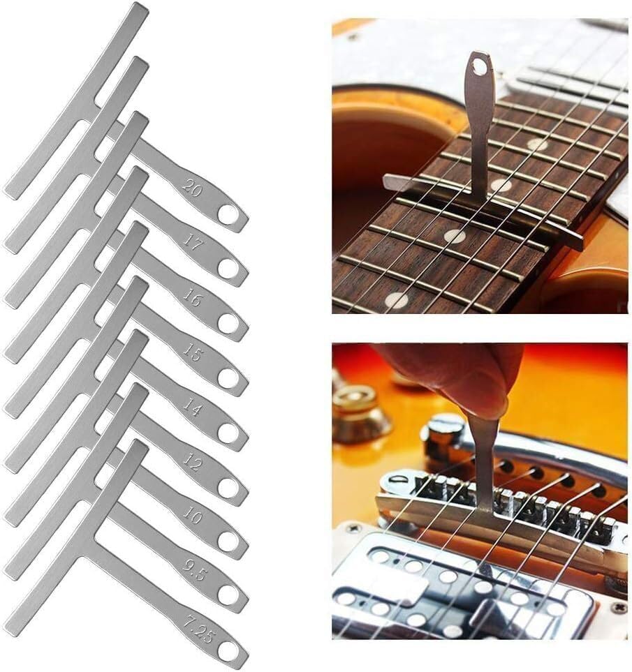 Understring Radius Gauge Straight Edge For Guitar Bass DIY Luthier Tools Kit