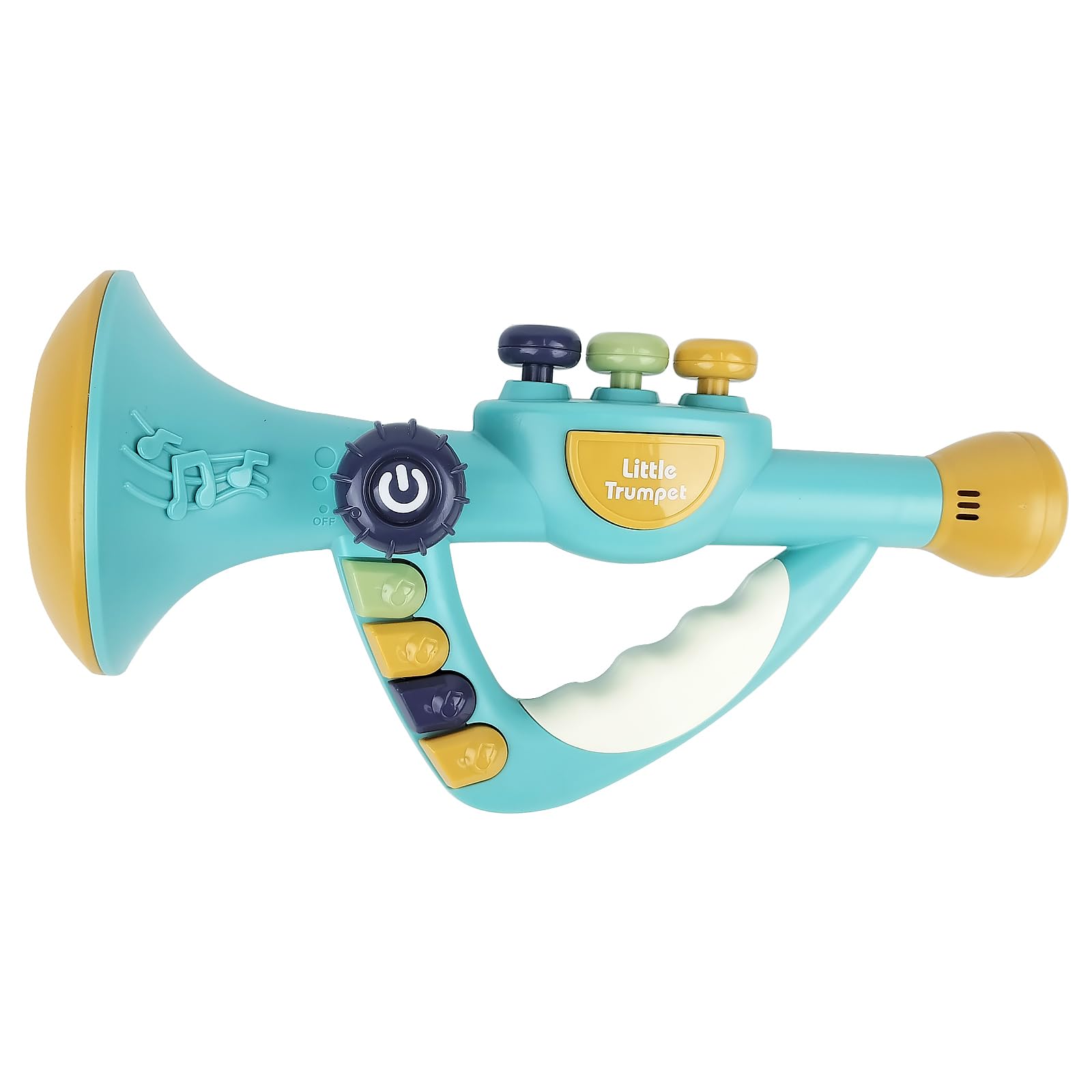 Musical Instruments Toys for Kids, Toddlers Little Trumpet and Baby Educational Toy for Girls & Boys Ages 1-3 (Blue)