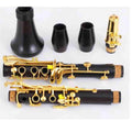 Clarinet Bb Wood Ebony Gold Plated 17 Keys Musical Instrument Clarinet Instrument(3)