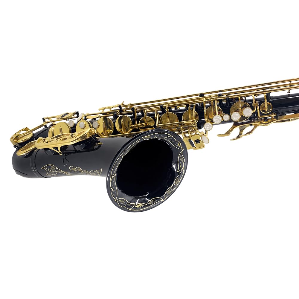 Yinfente Eb Alto Saxophone For Beginners Adult,Saxophone Student,E Flat Alto Sax Full Kit With Reeds,Pads Cushions,Hard Carrying Case,Cleaning Cloth & Rod,Mouthpiece,Gloves,Neck Strap Gold