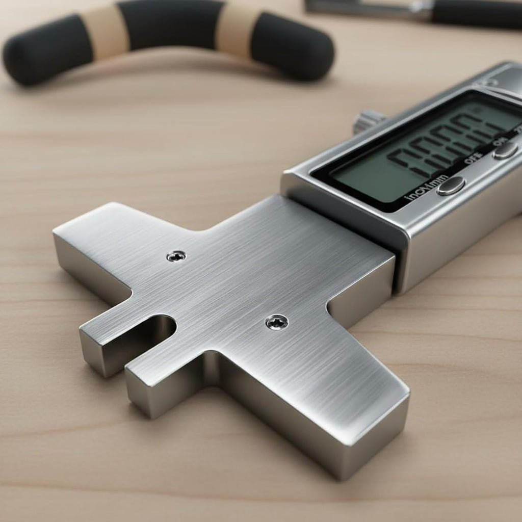 YIJU String Height Gauge Digital Guitar Measuring Gauge String Action Ruler Metal Instrument Tool For Detailed Guitar Measurements Suitable For Technicians Maintenance Luthiers Repair Work