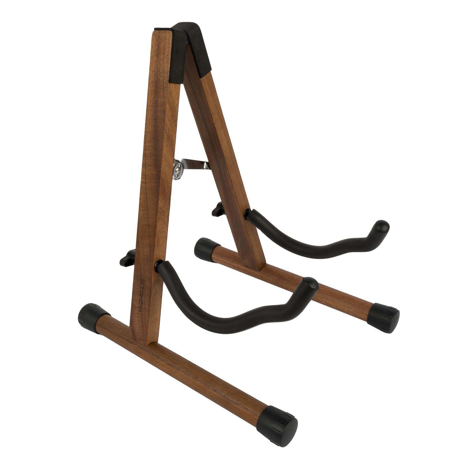 STRICH Wood Guitar Stand, A-Style Folding Acoustic Electric Floor Guitars Stand, Wood Ukulele Holder for Bass, Cello, Mandolin, Banjo, SGS-02