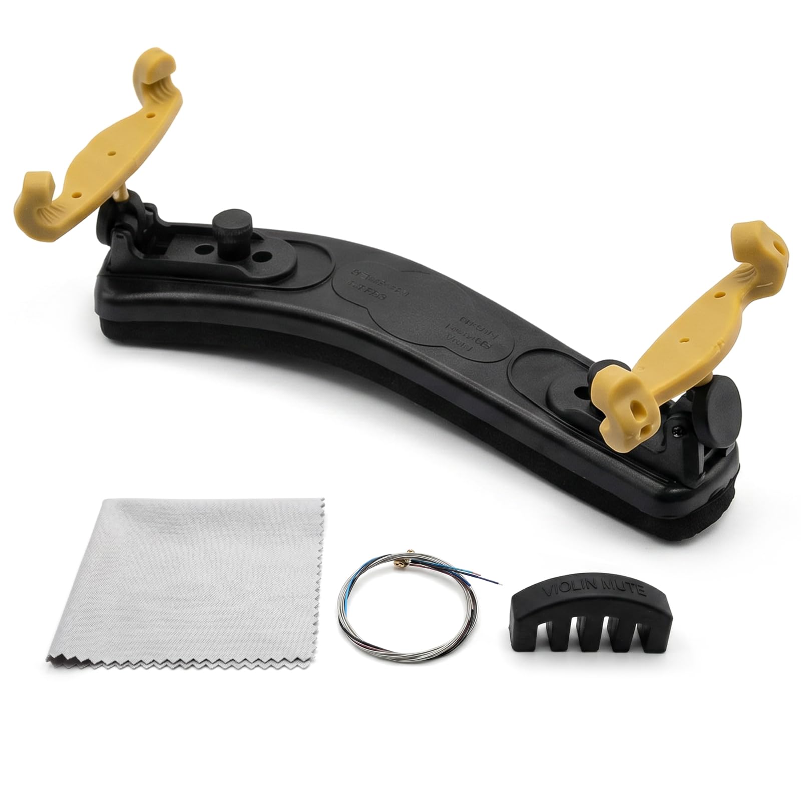 Violin Shoulder Rest 4/4 3/4 Size, Adjustable Collapsible Shoulder Rest for Violin, Ergonomic Violin Accessories for Beginners & Professionals (Classic 3/4-4/4)