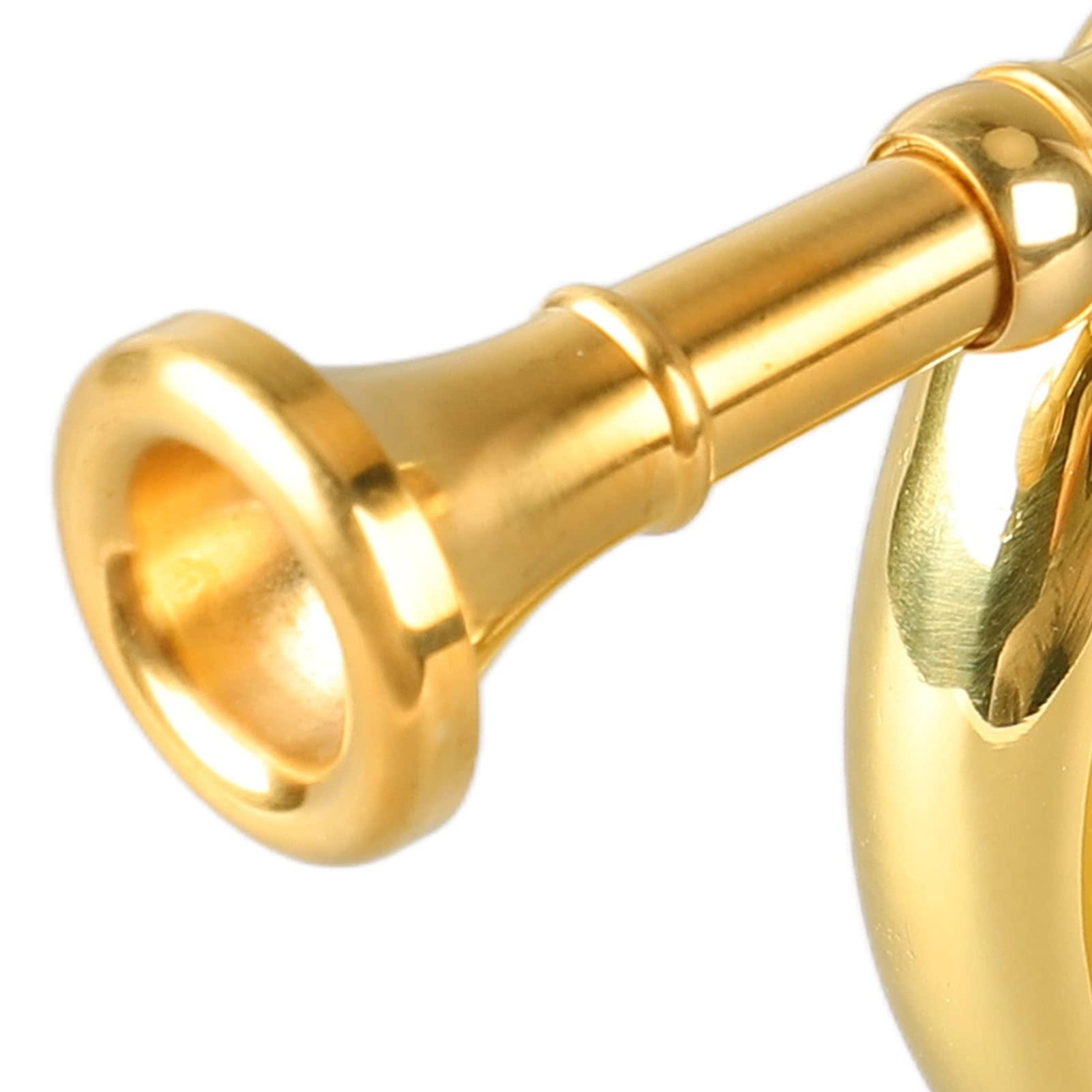 Walfront C Key Trumpet Military Style Brass Trumpet with Mouthpiece for Cavalry Bugle Military Orchestra Silver
