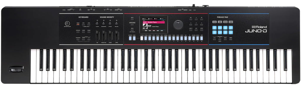 Roland JUNO-D8 Synthesizer Bundle with Adjustable Stand, Bench, Sustain Pedal, Cover, Austin Bazaar Instructional Video, and Polishing Cloth