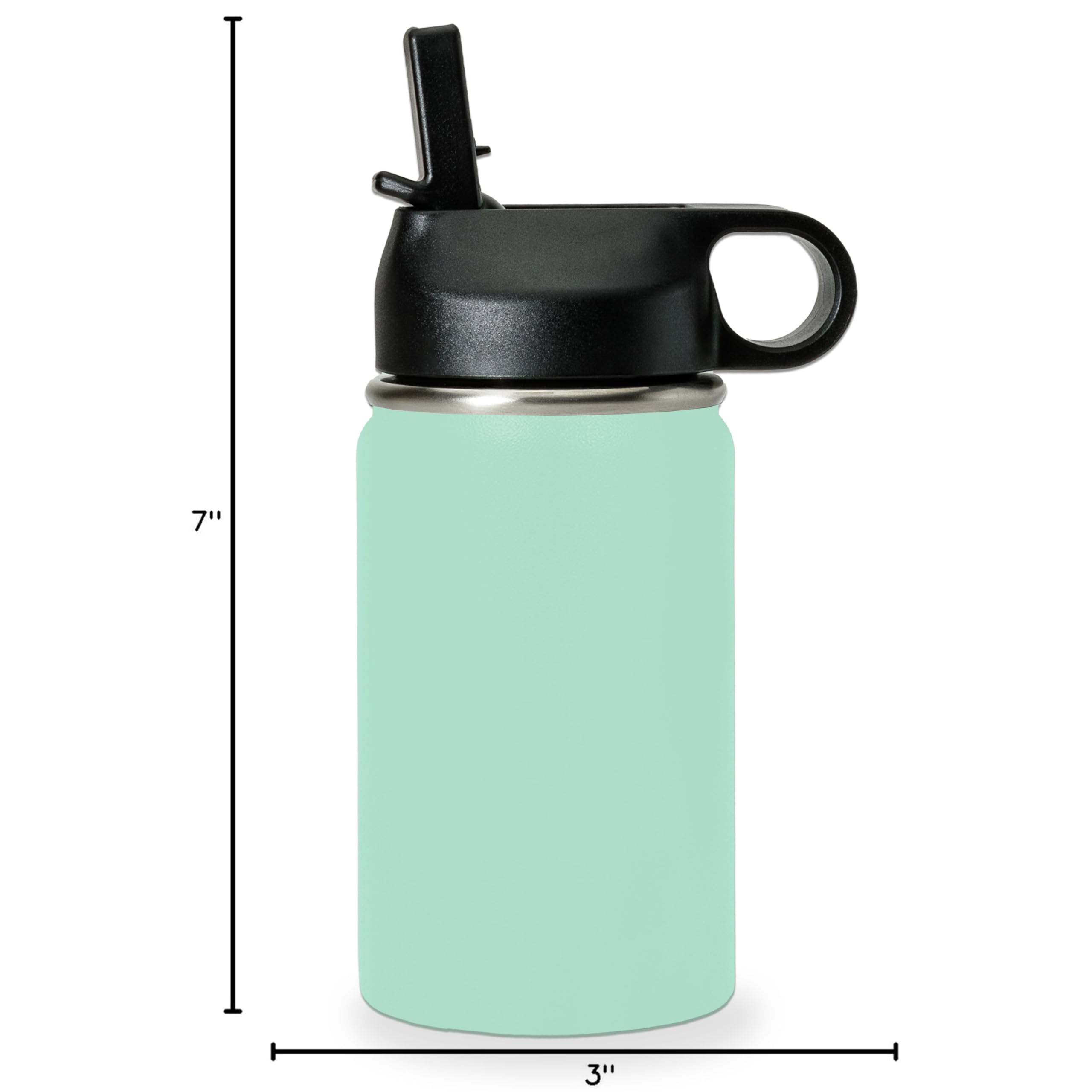 LaserGram Personalized Water Bottle, Trombone, Stainless Steel Double Wall Vacuum Insulated with Flip Top Straw, Custom Engraved Gift (32oz / 950ml Lavender)
