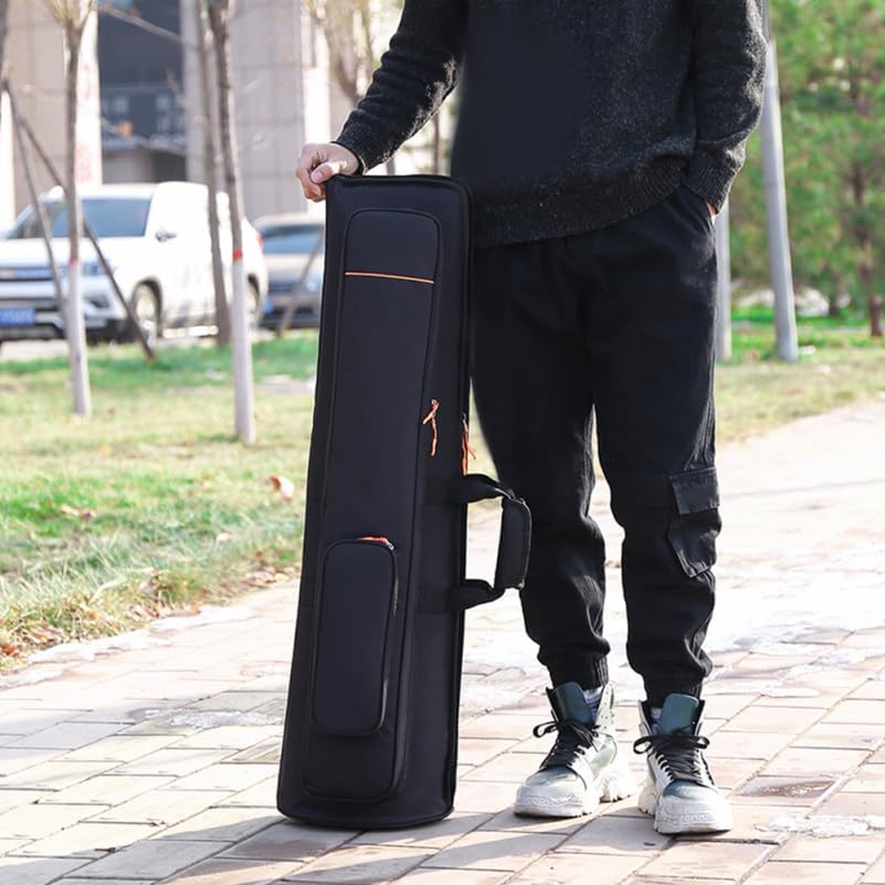 Totority Oxford Cloth Trombone Bag Double Shoulder Design Thickened Protective Musical Instrument Carrying Case for Trombone
