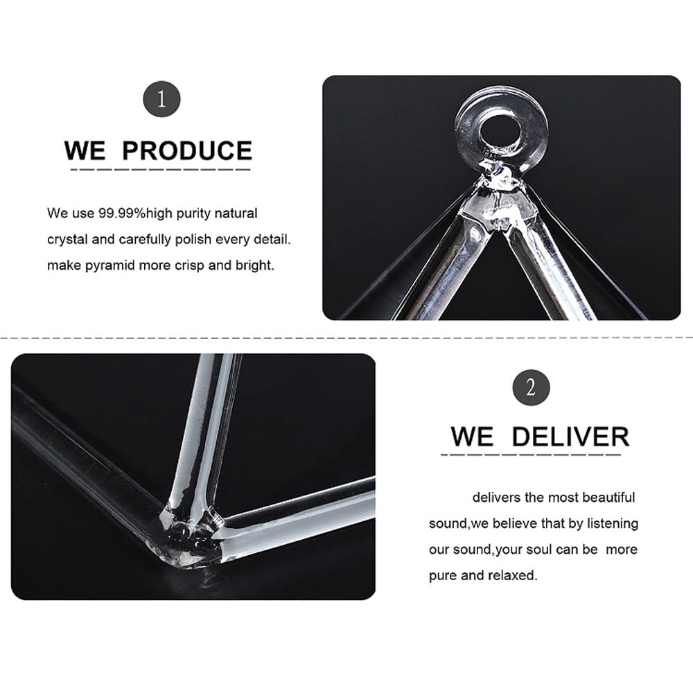 Crystal Singing Harp 8 Notes C D E F G A B C Including Aluminum Suitcase Healing Musical Instrument for Healing Meditation, Adjusting Emotional State,Clear 432 Hz,11 inch