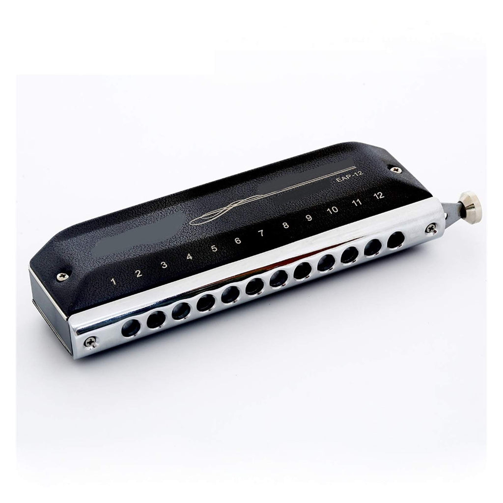 Chromatic Harmonica 12 Holes 48 Tone Mouth Organ Harp Instrumentos Key C D A B G Musical Instruments (Color : Key Bb)