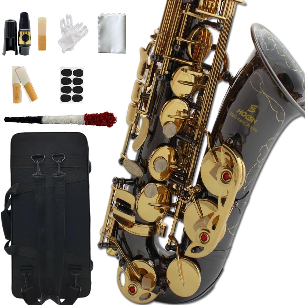 E flat alto saxophone beginners professional saxophone belt box, whistle, cleaning suit.