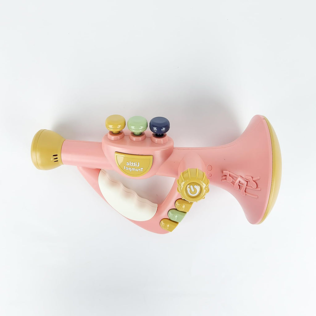 Musical Instruments Toys for Kids, Toddlers Little Trumpet and Baby Educational Toy for Girls & Boys Ages 1-3 (Blue)