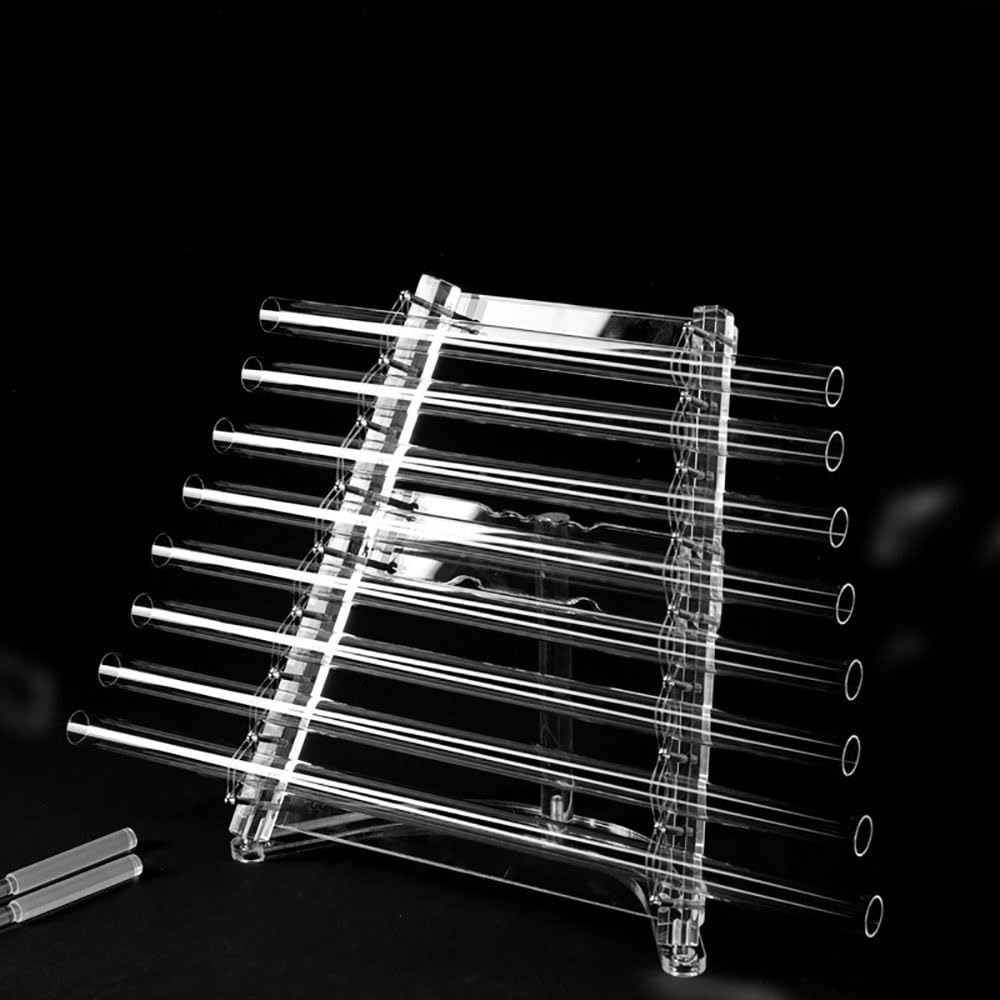 Crystal Harp Kit, for Sound Therapy Healing Meditation, C Key 8 Notes C5 D5 E5 F5 G5 A5 B5 C6, Perfect Healing Musical Instrument,with Aluminum Suitcase,432Hz,432HZ
