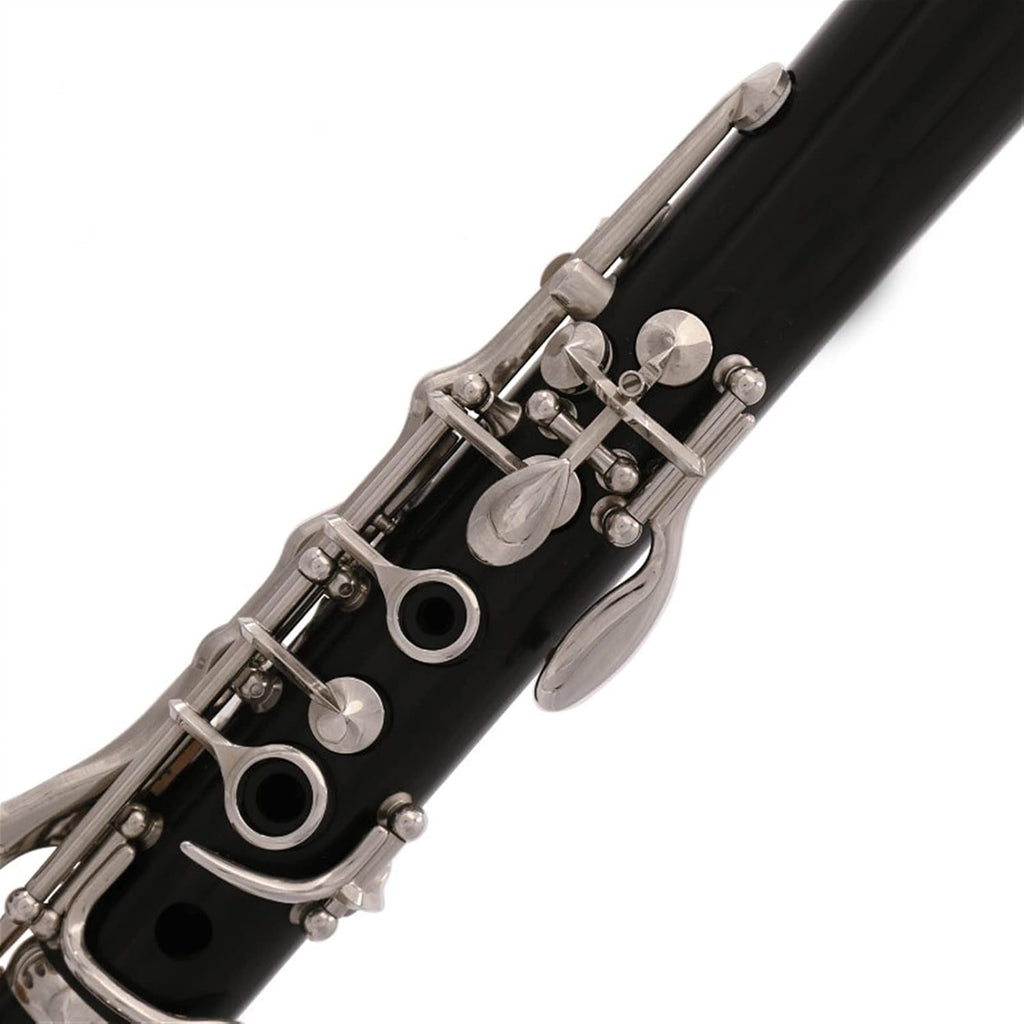 TSTS New Professional 17 Keys Clarinet Bakelite Body Nickel Plating Keys with Case Clarinet for Beginner