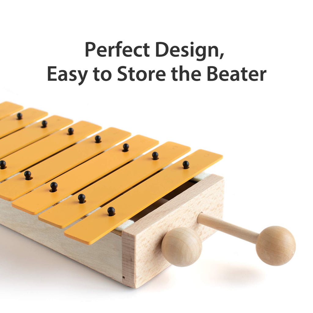 13 Keys Xylophone for Kids Wooden Xylophone Musical Instrument with Mallets Glockenspiel Instrument Educational Sensory Musical Toys Christmas Gift Choice for Boys Girls Aged 3+