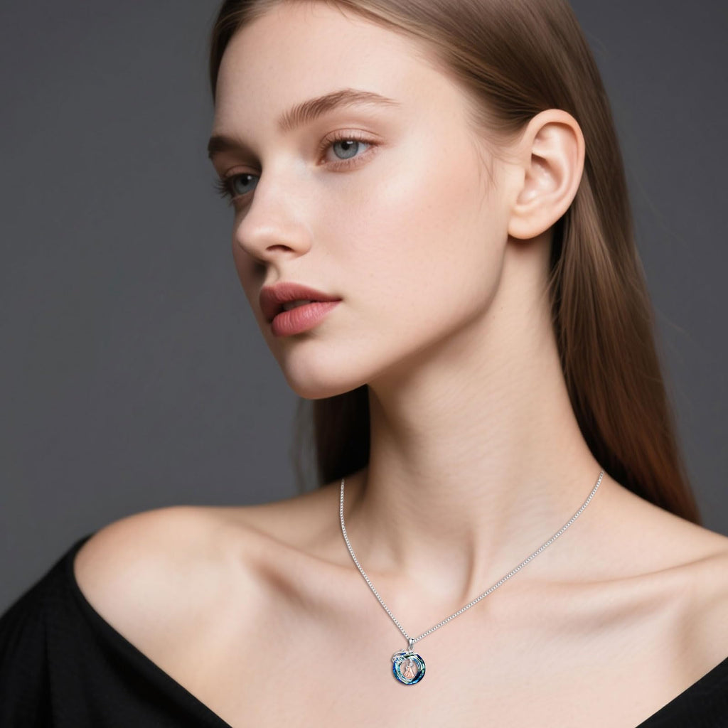 Sport/Music Necklace for Women 925 Sterling Silver Crystal Pendant Tree of Life Jewelry Gifts for Sport Players
