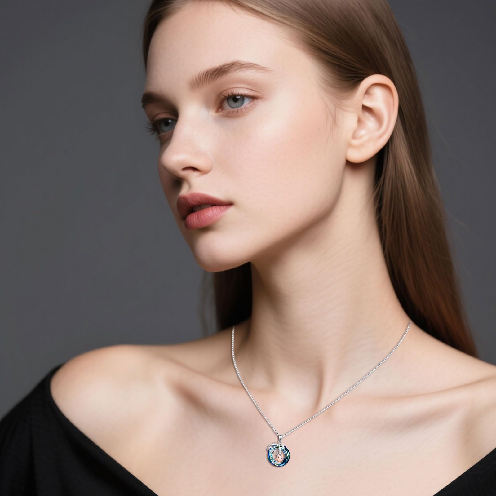 Sport/Music Necklace for Women 925 Sterling Silver Crystal Pendant Tree of Life Jewelry Gifts for Sport Players