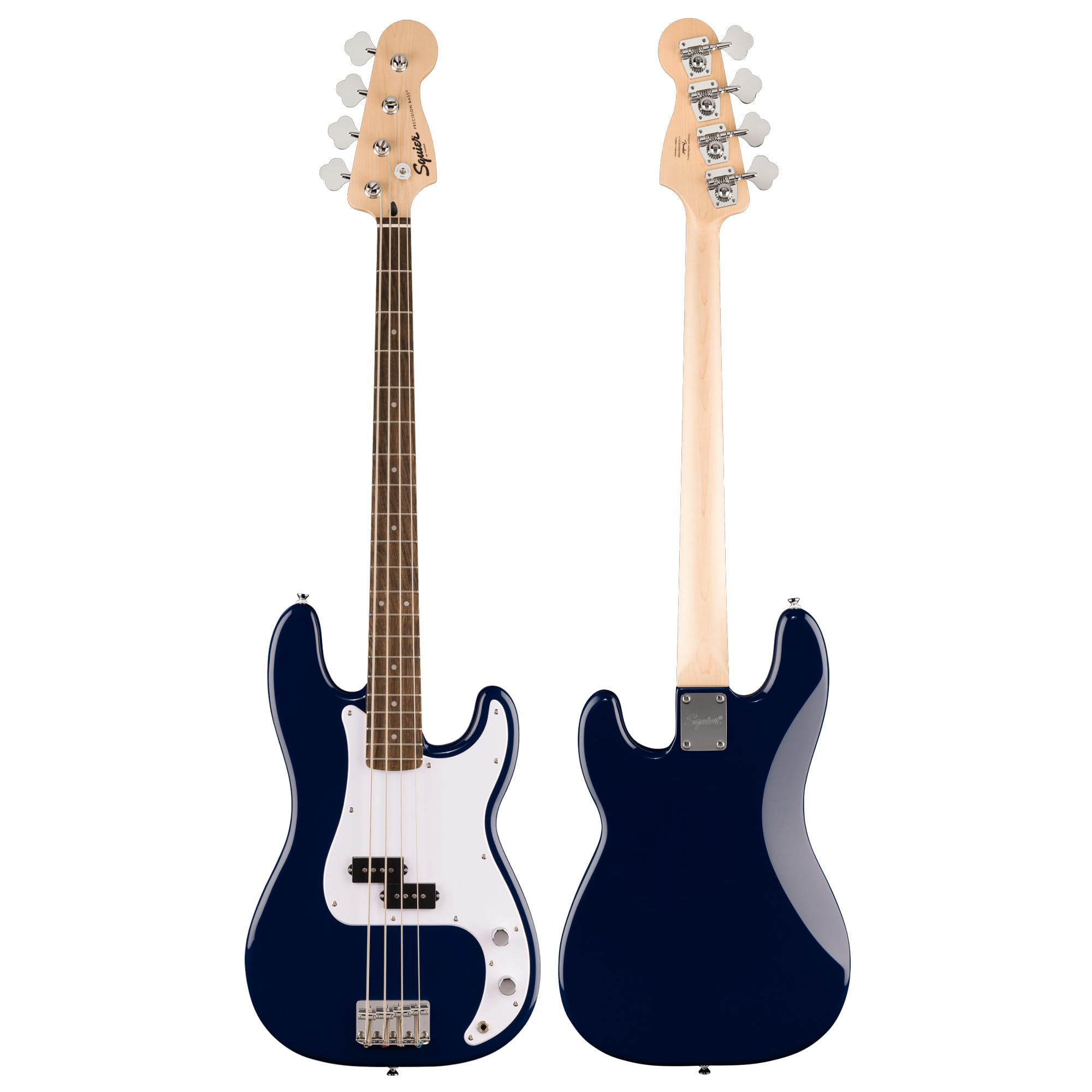Fender Squier Sonic Precision Bass Guitar - California Blue Bundle with Amplifier, Cable, Tuner, Strap, and Austin Bazaar Instructional DVD
