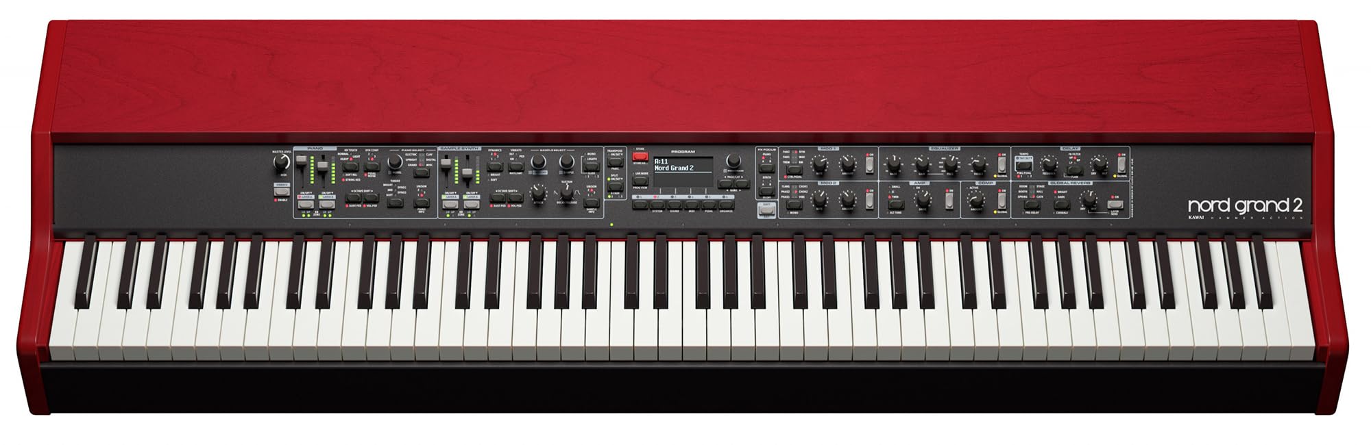 Nord Stage 4 88-Key Digital Piano Bundle with Adjustable Stand, Bench, Sustain Pedal, Headphones, Instrument Cable, and Austin Bazaar Polishing Cloth