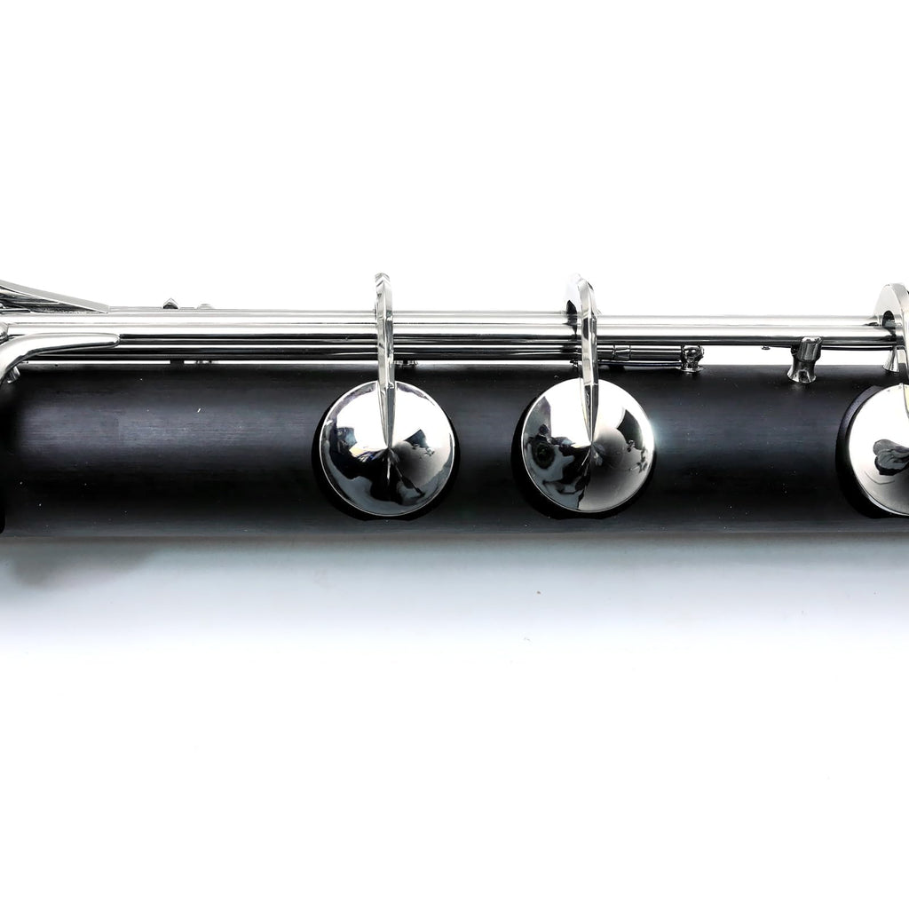 Vetimobato Advance Bass Clarinet Low E Bb flat Synthetic Wood LOWE Clarinete profesional Level Nickel Plated keys with Case Easy blowing (Low E Bb key)