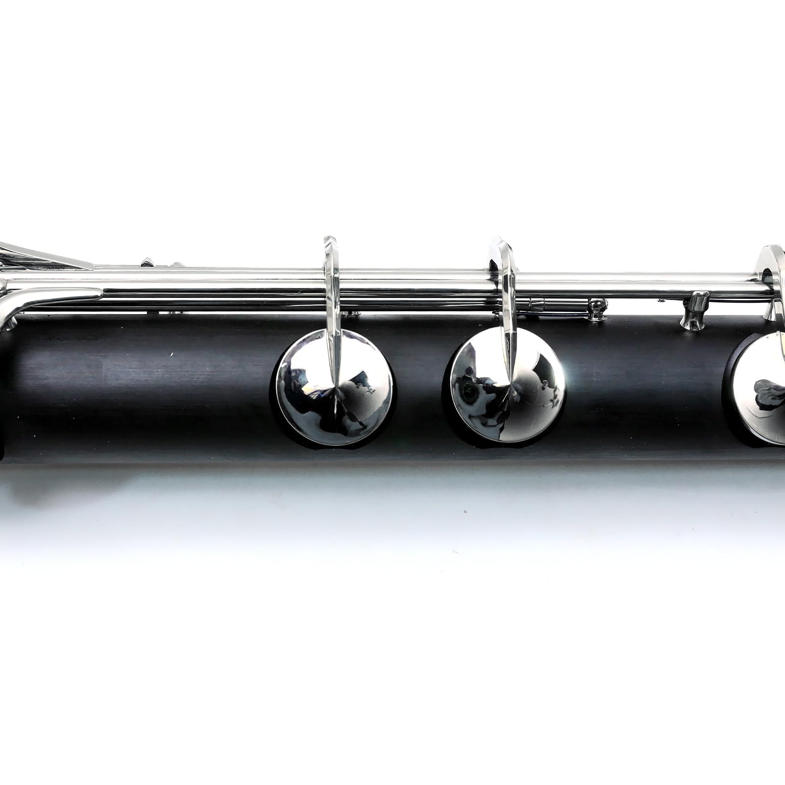 Vetimobato Advance Bass Clarinet Low E Bb flat Synthetic Wood LOWE Clarinete profesional Level Nickel Plated keys with Case Easy blowing (Low E Bb key)