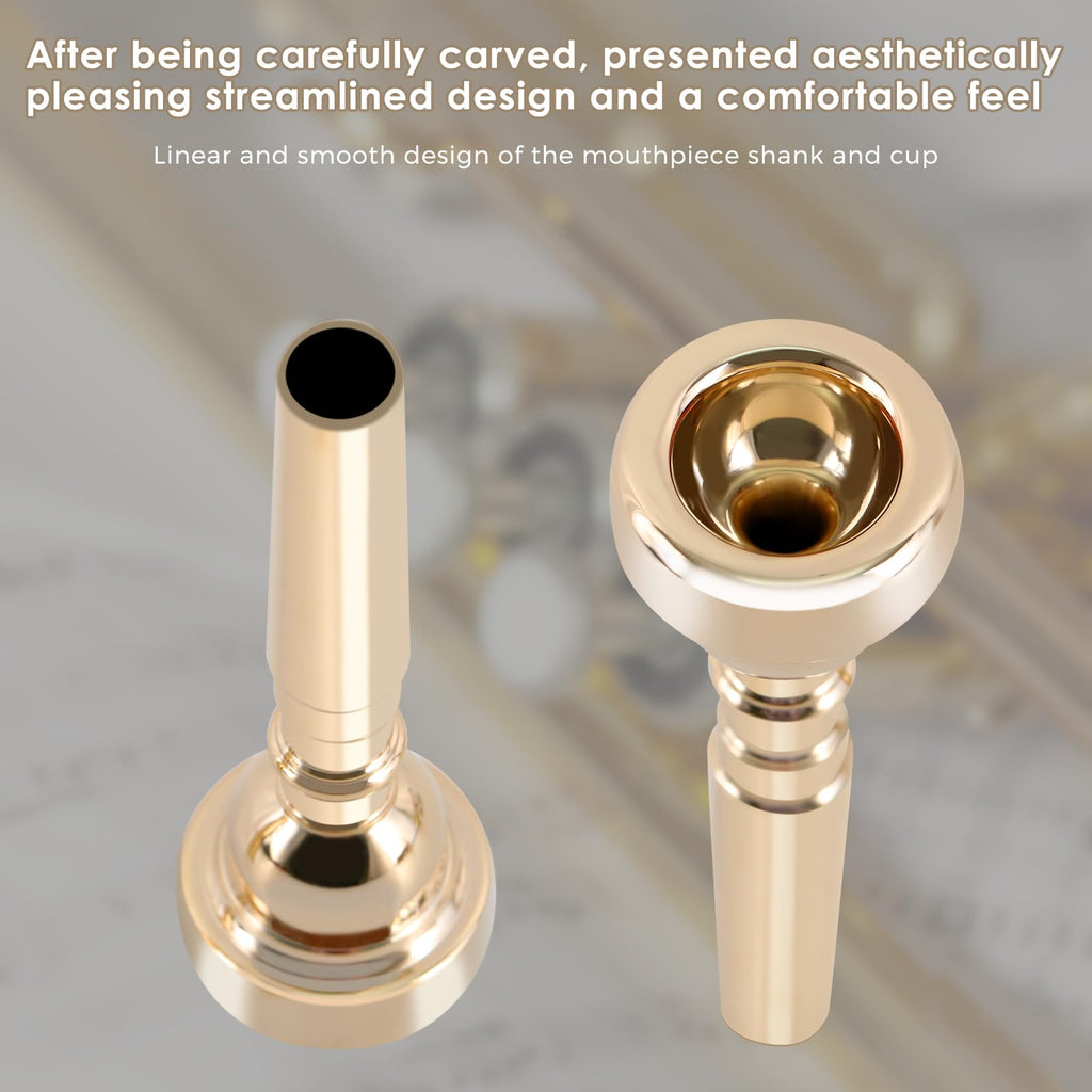 EASTROCK 7C Trumpet Mouthpiece Performance Type 7c Heavy Gold Vacuum Package Trumpet Instrument Accessories