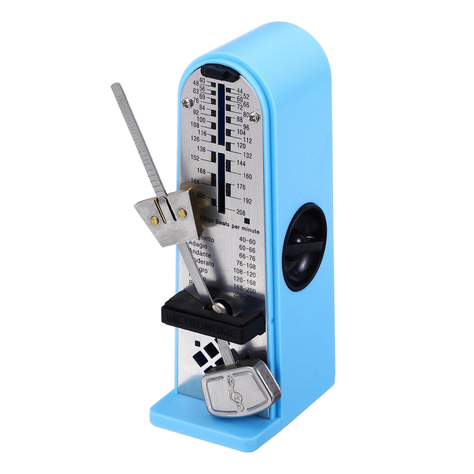 MECCANIXITY Mini Mechanical Metronome,High Accuracy Professional Musical Timer Universal Metronome for Piano Guitar Violin Ukulele Player,Sky Blue