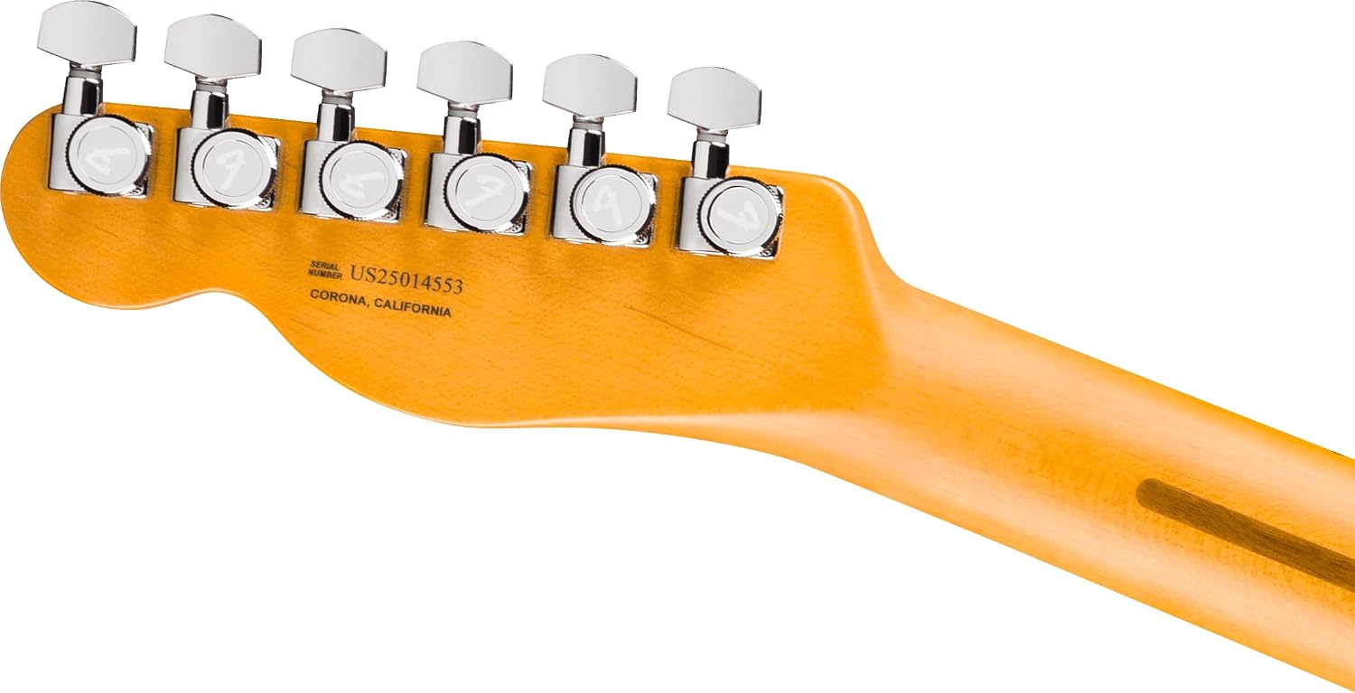 Fender American Ultra Luxe Vintage '50s Telecaster Electric Guitar - White Blonde, Heirloom Lacquer | Ash Body, Quartersawn Maple Neck and Fingerboard, Pure Vintage '51 Pickups, Stainless Frets, S-1 Switch