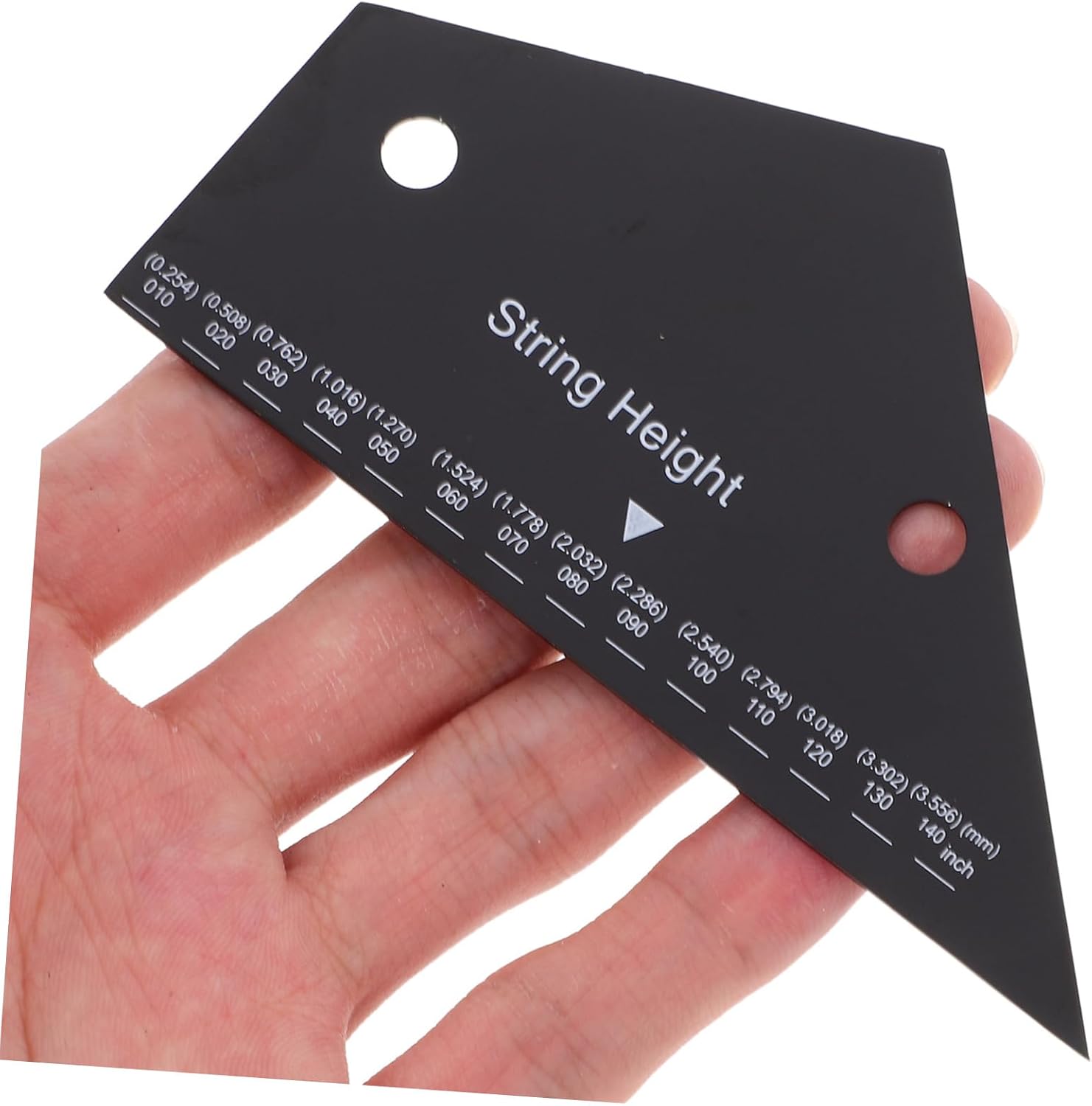 YARNOW Guitar String Action Gauge Ruler Stainless Steel Measurement Tool for Precise String Height for Electric and Acoustic Guitars Luthier Tool for Accurate Setup