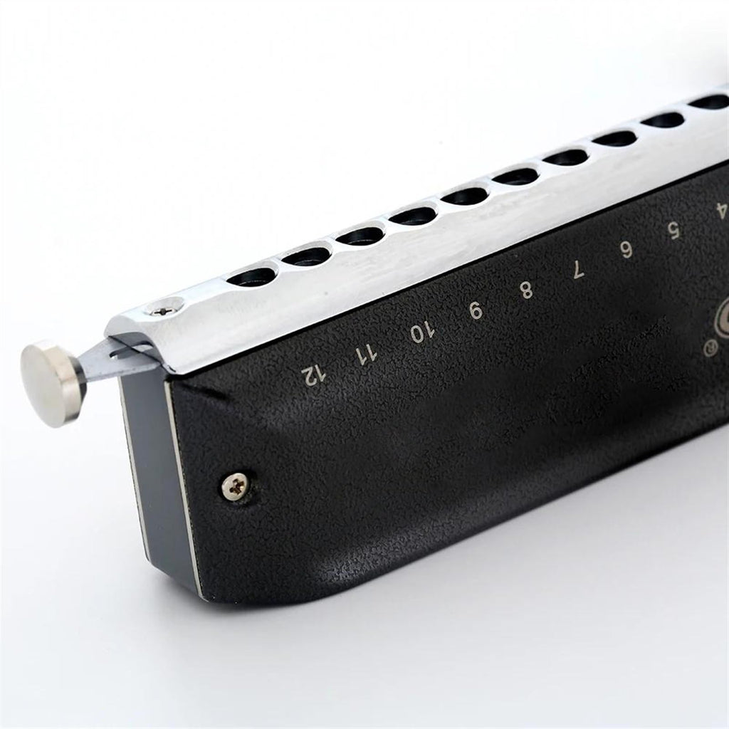 Chromatic Harmonica 12 Holes 48 Tone Mouth Organ Harp Instrumentos Key Of C/A/B/G/bB Musical Instruments(C key)
