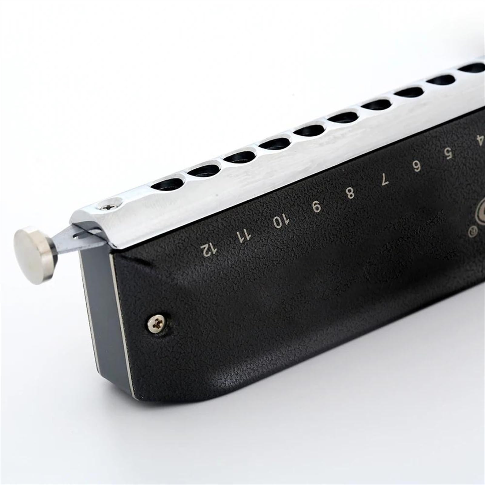 Chromatic Harmonica 12 Holes 48 Tone Mouth Organ Harp Instrumentos Key Of C/A/B/G/bB Musical Instruments(C key)