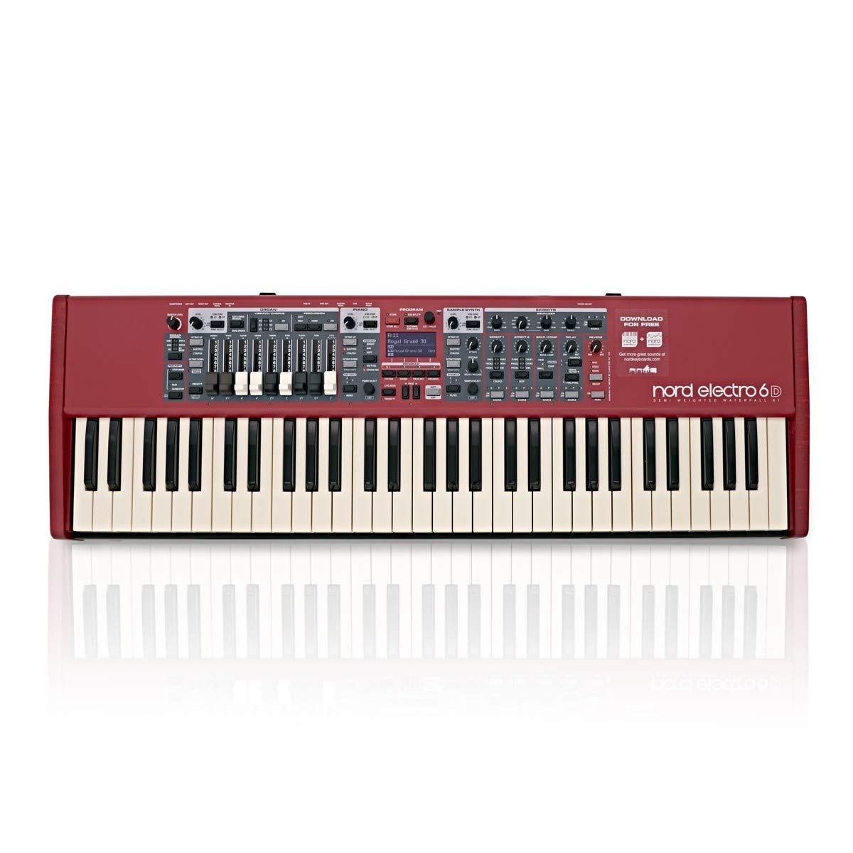 Nord Electro 6D 73 Stage Piano, 73-Note Semi-Weighted Waterfall Keybed