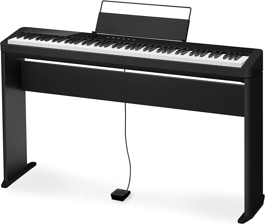 Casio Privia PX-S3100 Digital Piano - Black Bundle with Adjustable Stand, Bench, Headphones, Instructional Book, Online Lessons, Instructional DVD, and Austin Bazaar Polishing Cloth