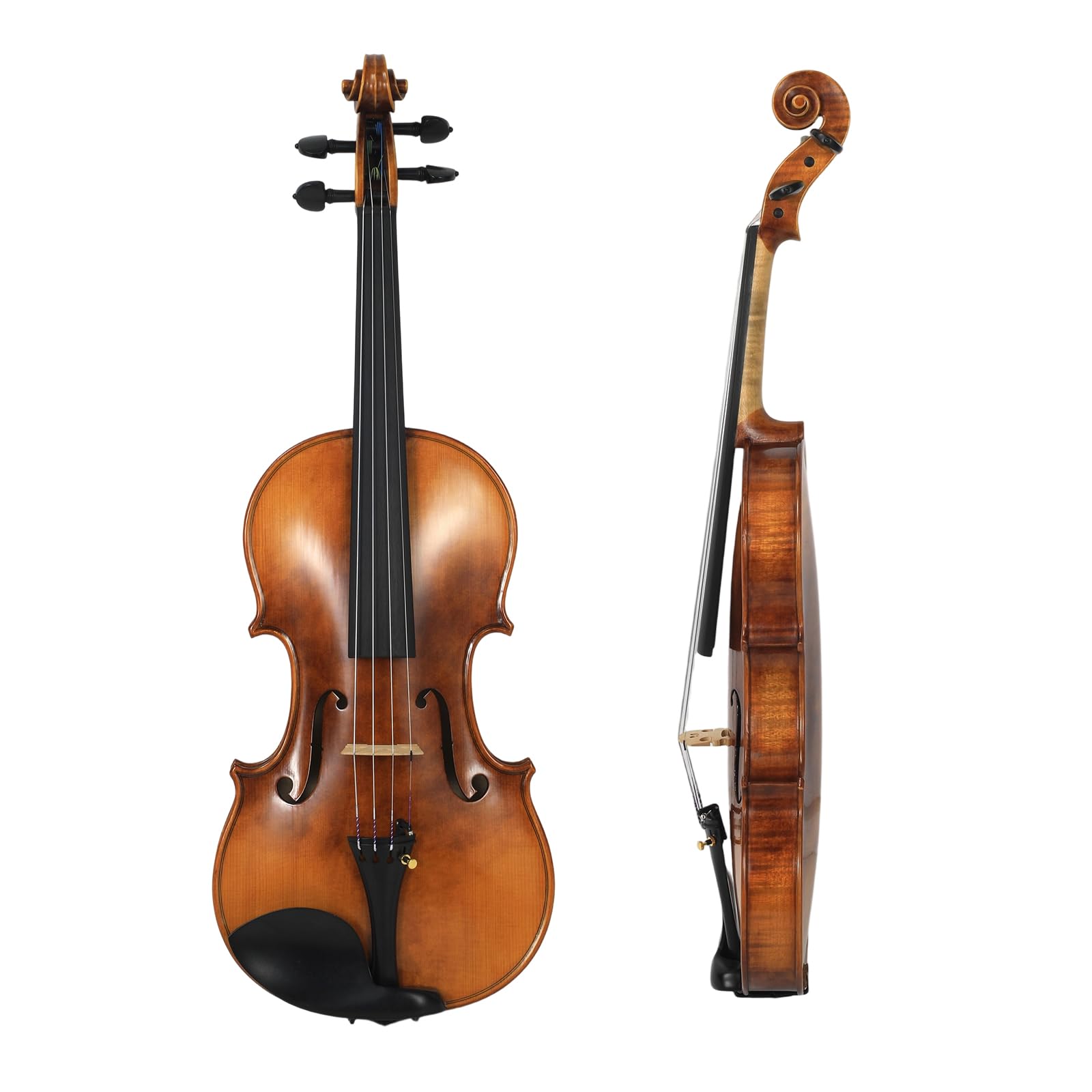 Master 4/4 Full-Size Violin | Hand-Varnished with 20+ Year Aged Italian Spruce & Bosnian Maple | Professional Orchestra Instrument for Professional soloists and session players (VIO1328)