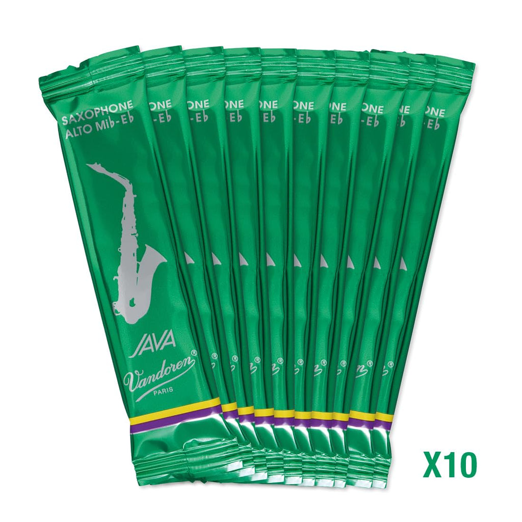 Vandoren SR2625 Alto Sax JAVA Reeds Strength 2.5; Box of 10