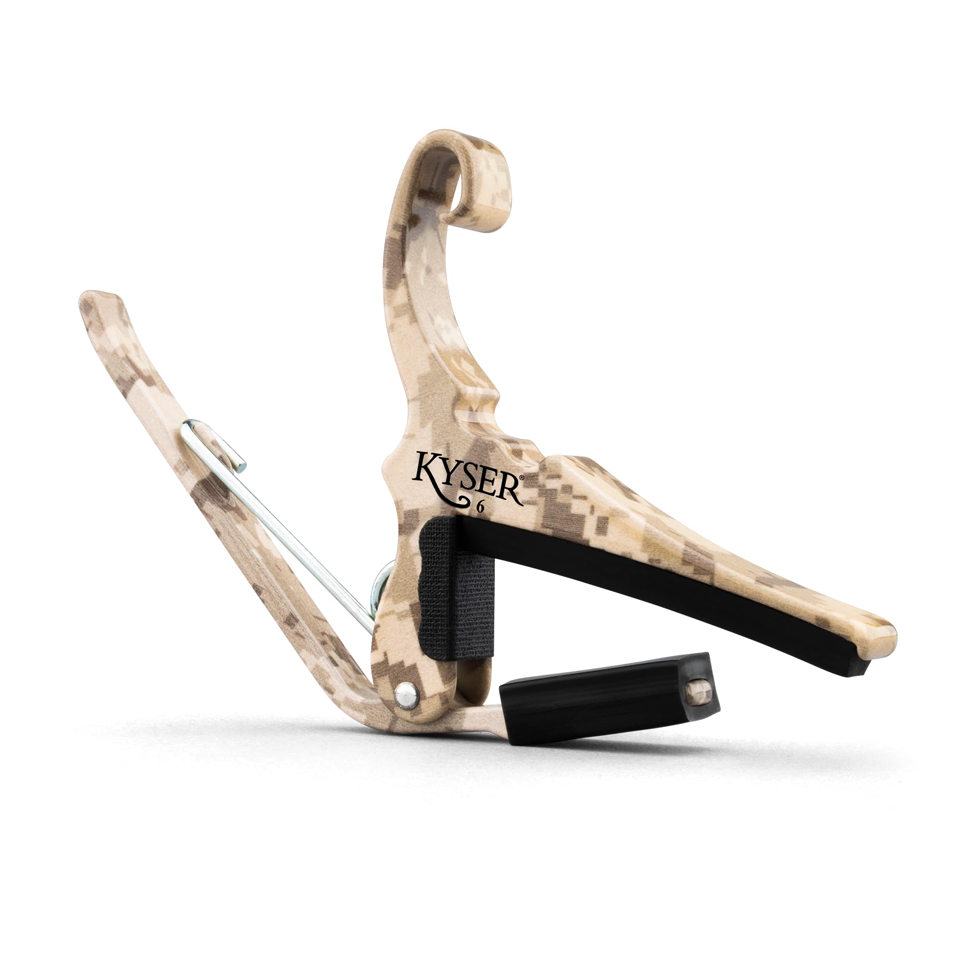 Kyser Quick-Change Guitar Capo for 6-string acoustic guitars, Black, KG6BA
