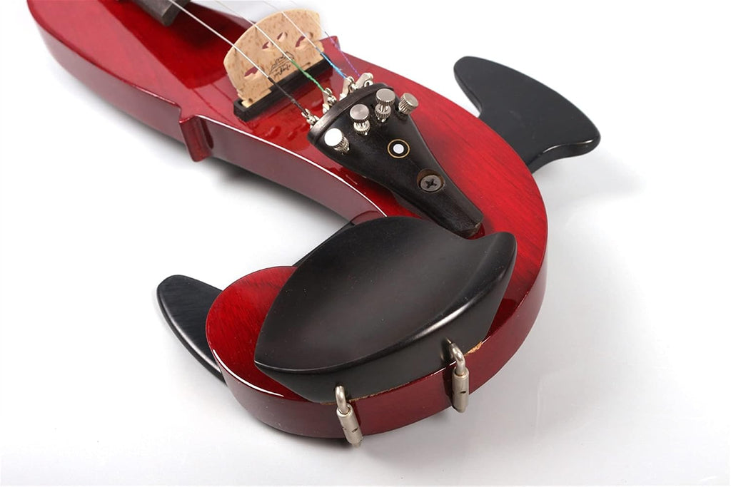Cello Kit Violin Red 4/4 Electric Silent Violin Hand-Made