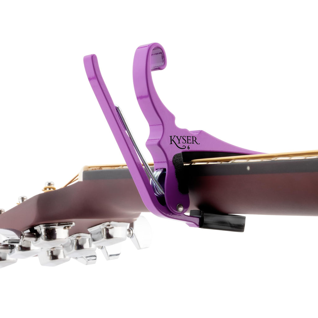 Kyser Quick-Change Guitar Capo for 6-string acoustic guitars, Black, KG6BA
