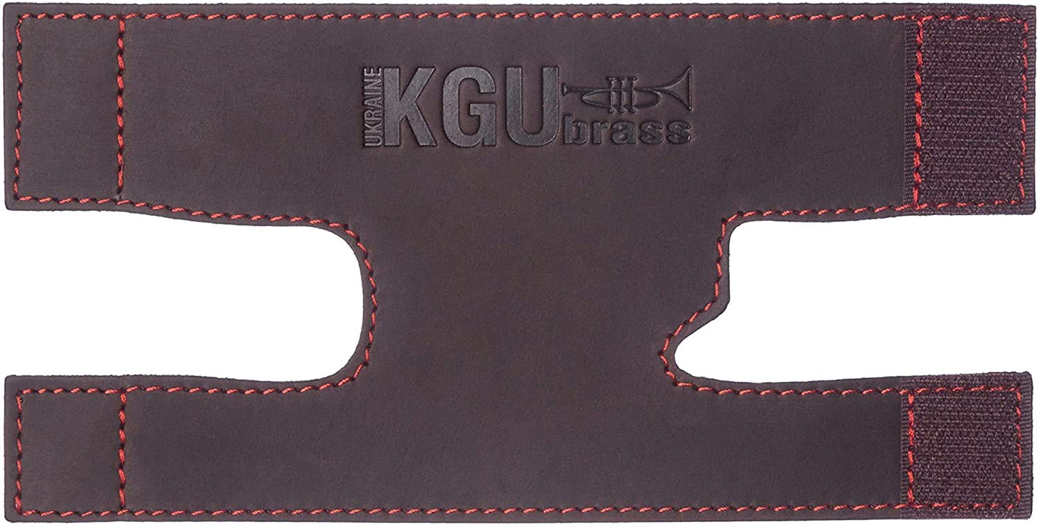 Trumpet valve guard by KGUBrass is the leather trumpet valve protector made of luxurious mild and thick material; use as protection from corrosion, scratches and stains (Marsala)