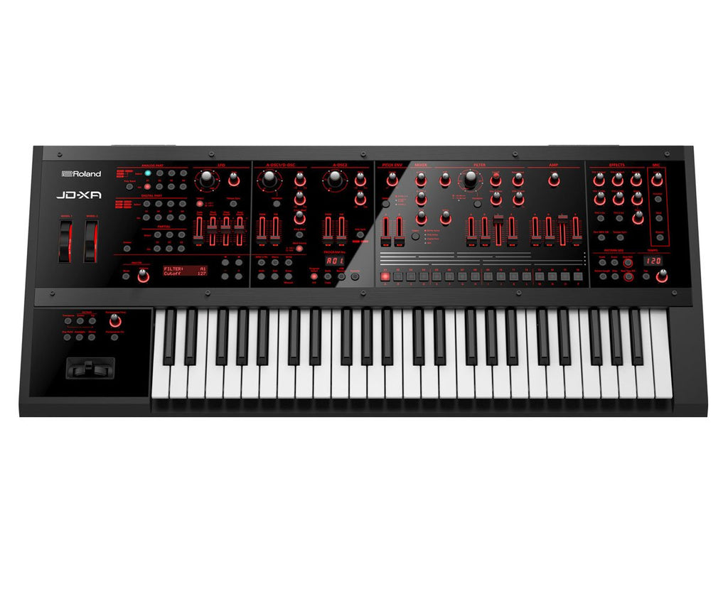 Roland JD-XI 37-Key Interactive Analog/Digital Crossover Synthesizer, Black