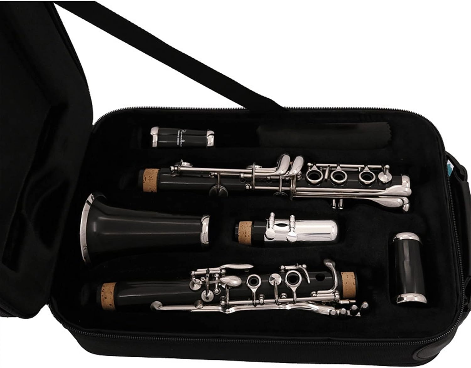 TSTS New Professional 17 Keys Clarinet Bakelite Body Nickel Plating Keys with Case Clarinet for Beginner