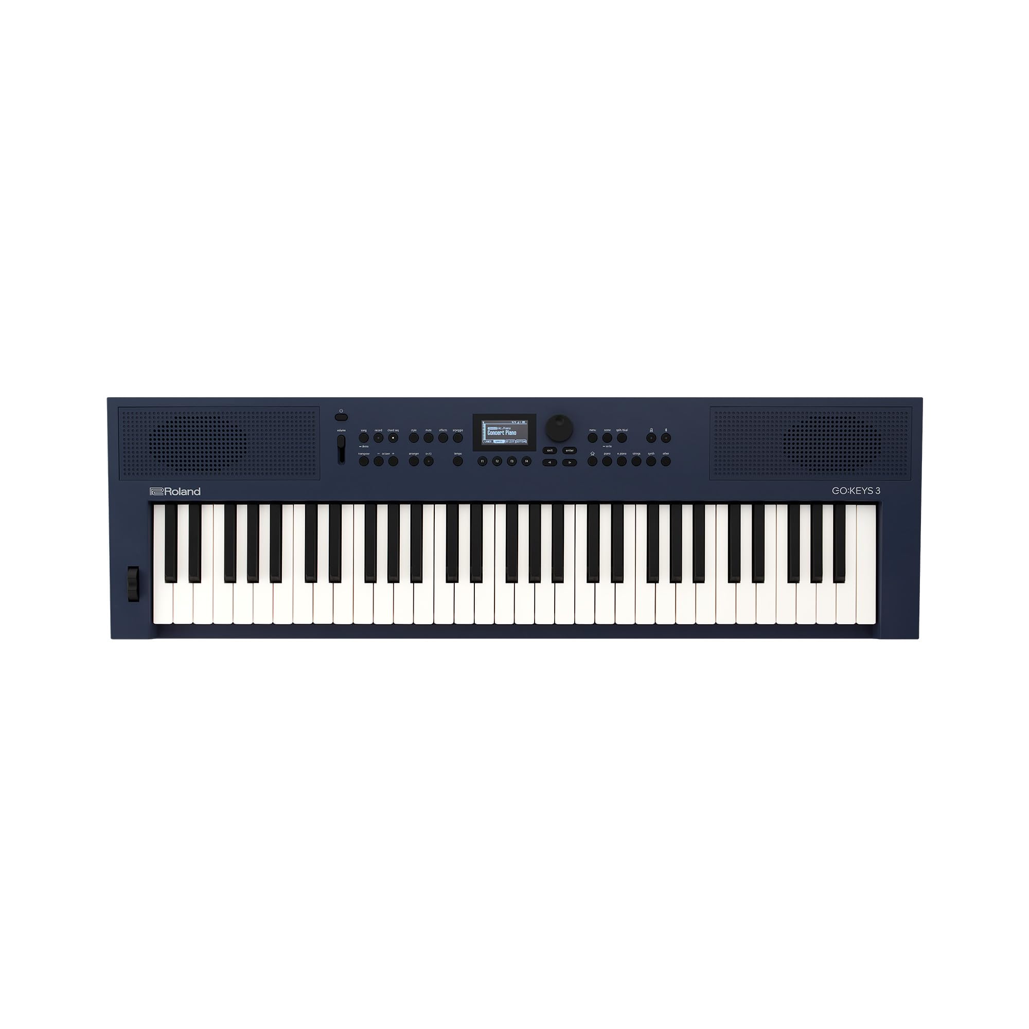 Roland GO:KEYS 3 Music Creation Keyboard | 61-Note Keyboard | Built-In Stereo Speakers | Bluetooth Audio/MIDI Support for Music Streaming - Dark Red