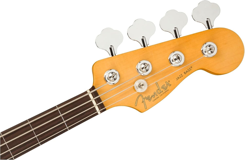 Fender American Professional II Jazz Bass, 3-Color Sunburst, Fretless, Rosewood Fingerboard | Rosewood Fingerboard, Alder Body, V-Mod Ii Pickups, Himass Bridge, Case
