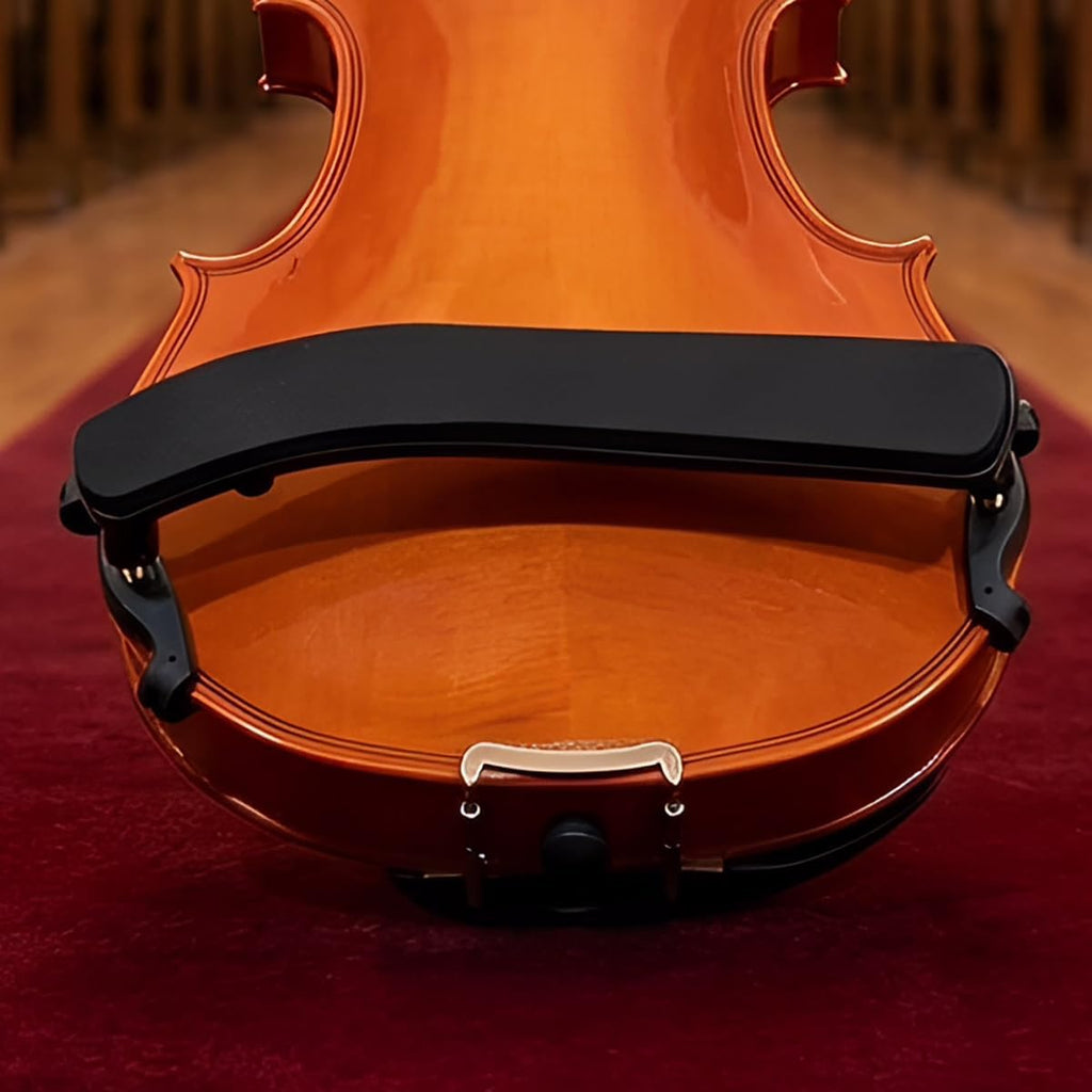 NANYI 4/4 Violin Shoulder Rest Collapsible Adjustable 3/4 Size Violin niversal Type Violin Parts soft Safety Easy to use, High strength sponge (Black) mute and rosin.