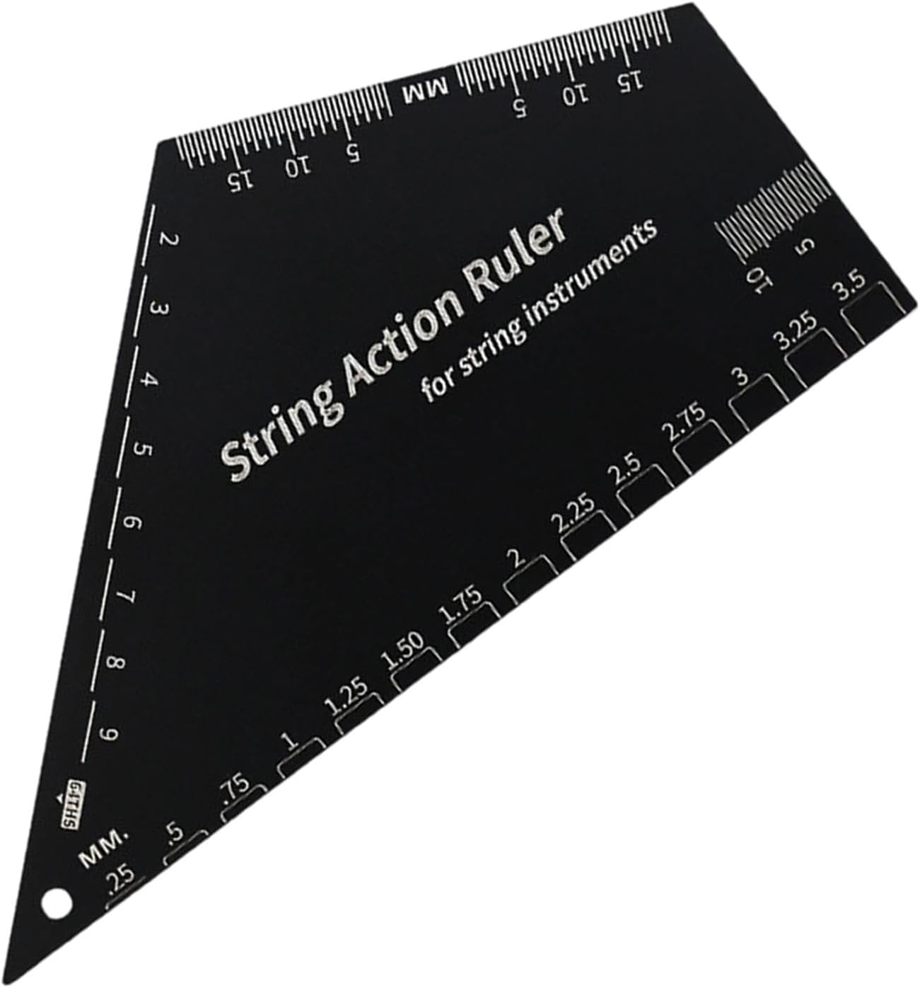 Stainless Steel Strings Action Ruler Guitar Setup Gauge Tool, Portable Luthier Tool for String Instruments, Electric Guitar, multifunctional