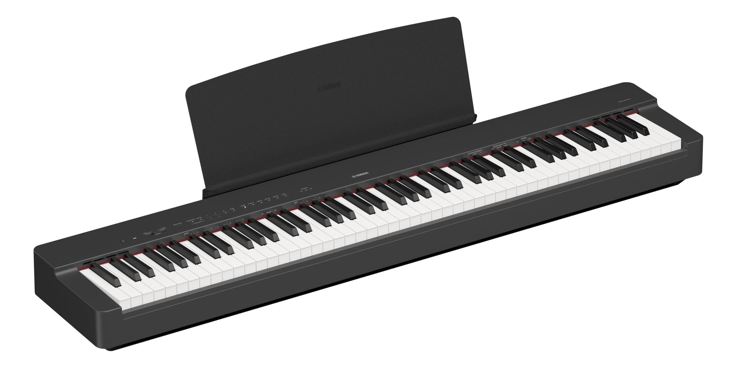 Yamaha P225 88-Key Digital Piano with Weighted Keys, Portable Design, Keyboard, Music Rest, Sustain Foot Switch, and Built-In Speakers, Black (P225B)