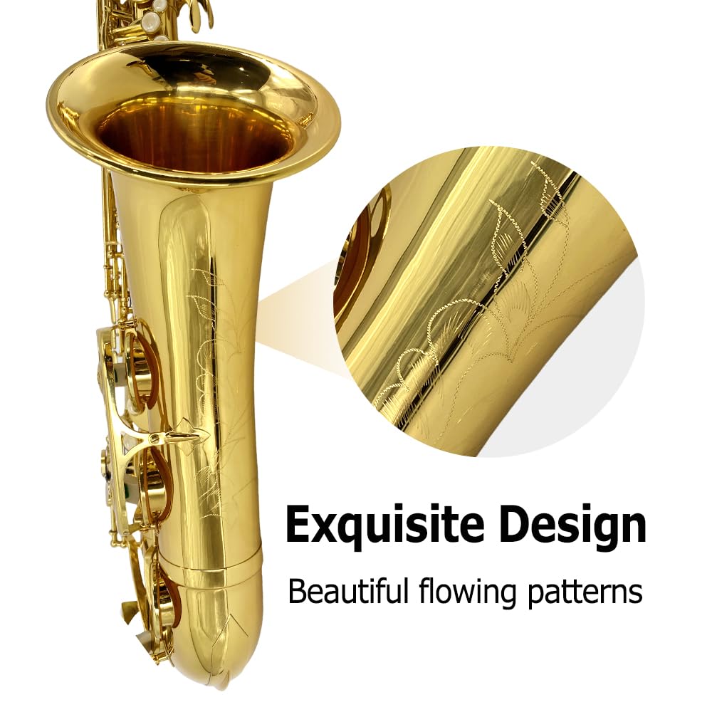 Alto Saxophone E Flat for Adults Student Sax Eb Alto Full Kit With Carrying Sax Case Mouthpiece Straps Reeds Saxophone Beginner Kit